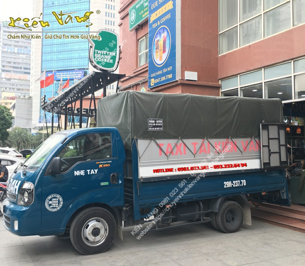 xe tải Kiến Vàng di chuyển liên tỉnh